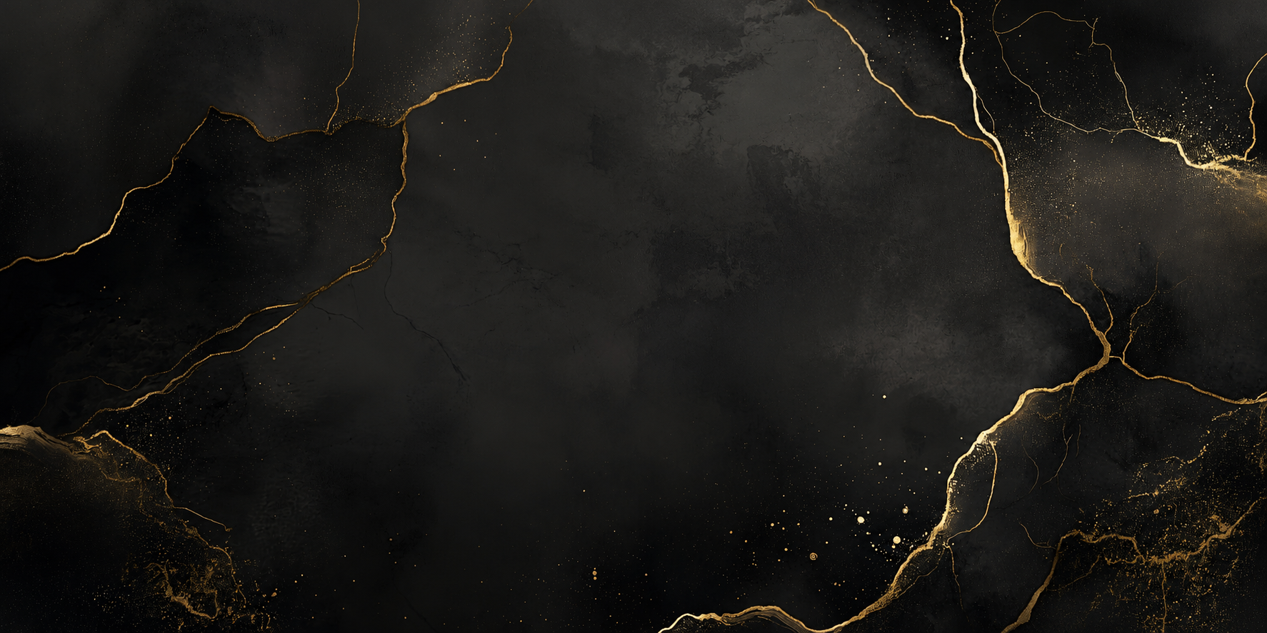 Black and gold marble background