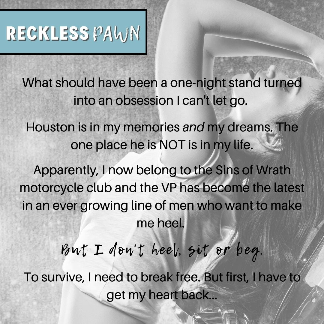 reckless pawn biker romance book description