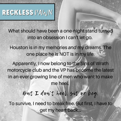 reckless pawn biker romance book description
